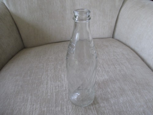 Vintage Pepsi Cola Swirl Clear Glass Bottles 10 oz. No Deposit Short Bottle - Picture 2 of 11