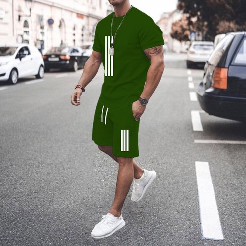 👕👕Unique Summer Short Sleeve T-Shirt Shorts Set - Picture 15 of 20