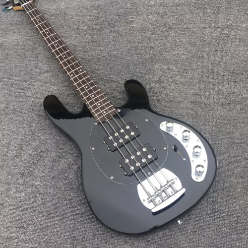 Four wire Electric bass black, enlarged line real photos factory wholesale