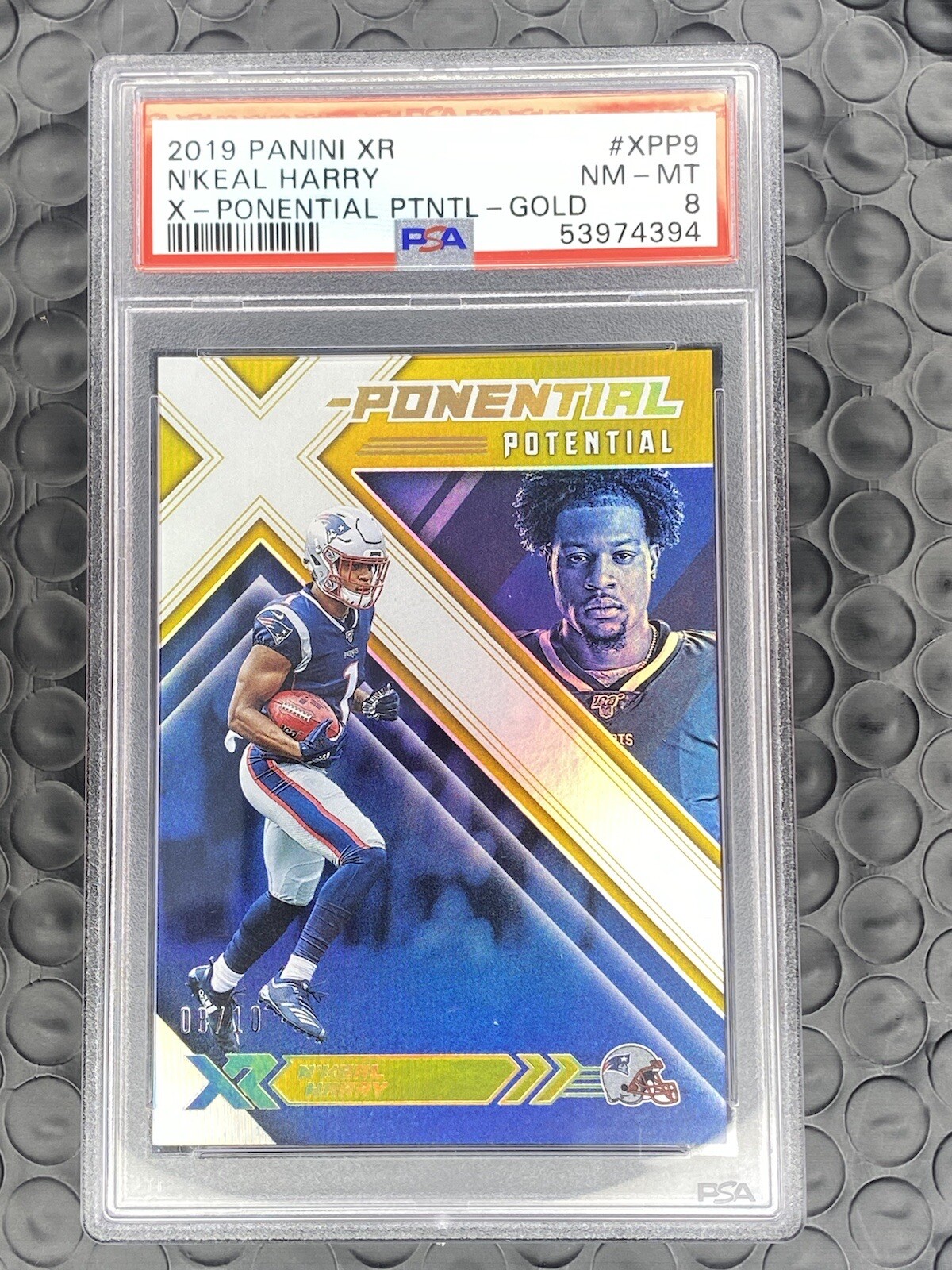 N'Keal Harry Panini XR X-Ponential Potential #XPP9 Gold