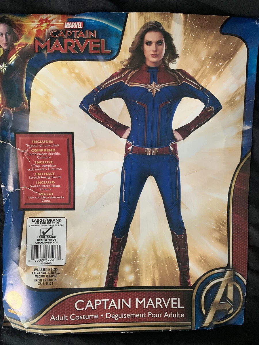 Rubies Captain Marvel Movie Superhero Suit Adult Womens Halloween