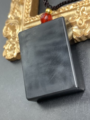 Taqing Nephrit Jade Plakette Anhänger Halskette aus Taschkurgan 22g - Bild 18 von 20