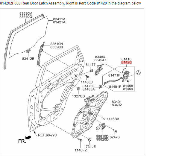 Türverriegelung Für Kia Sorento 2011-2015 - Vorne Rechts 4-Pin