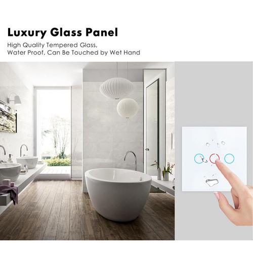 Tuya Smart Wifi Touch Light Switch NO Neutral Wire Required - UK 1/2/3 Gang - - Picture 13 of 30