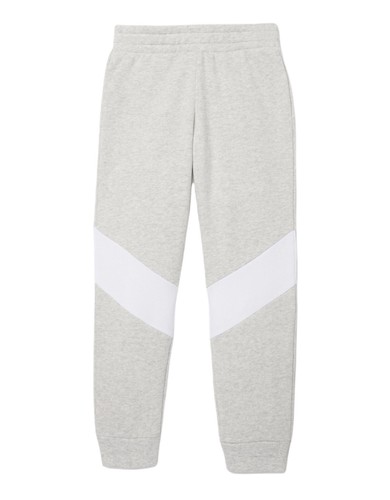 Athletic Works Girls Joggers Gray 6/6X Fleece With White Knee Stripes Pockets