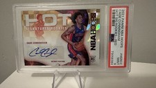 2021-22 NBA Hoops Hot Signatures Rookies Red /25 Cade Cunningham RC Auto PSA 9