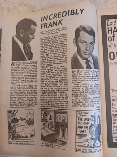 Vintage ABC Film Review Magazine SEPTEMBER 1968 Camelot Green Berets Sinatra - Picture 5 of 7