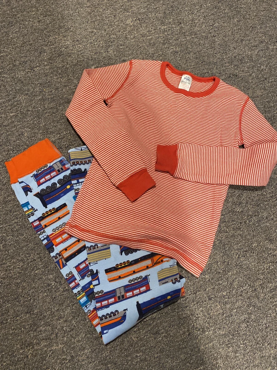 Mini Boden Hanna Andersson Train Longjohns Pajamas 8 eBay