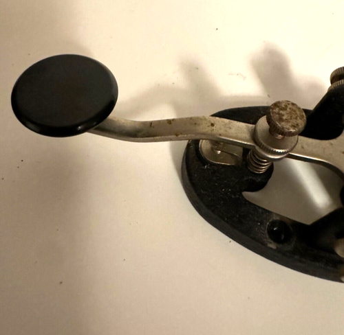 Vintage Nye Speed X Morse Code Telegraph Key H15-682 - Zdjęcie 4 z 6