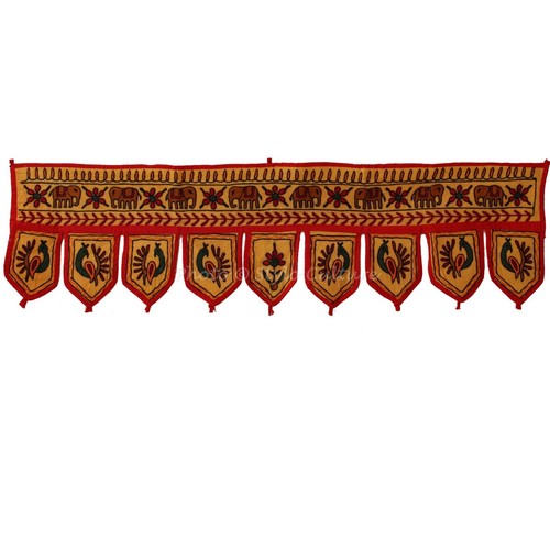Indian Handicrafts Door Window Toppers Valance Traditional Ethnic Hanging Toran - Picture 35 of 55