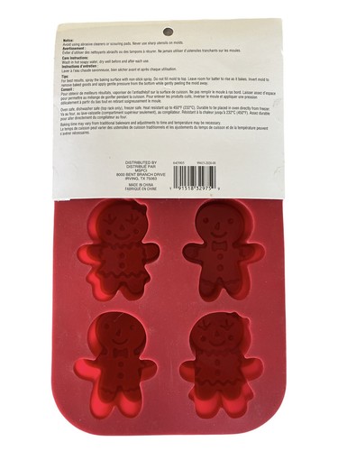 Pentola stampo per torta rosso pan di zenzero silicone 645905 nuovo - Foto 2 di 3
