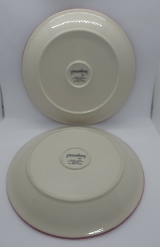 Temp-tations ~ 10.5 In Dinner Plates ~ Red Floral Lace Basketweave ~ Set Of 4 - Picture 6 of 9
