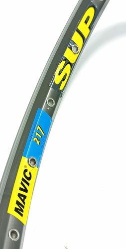 Llanta Mavic 217 MTB 32 agujeros año 1994 retro Francia 460 g retro 1 pieza antracita 26" - Imagen 4 de 14