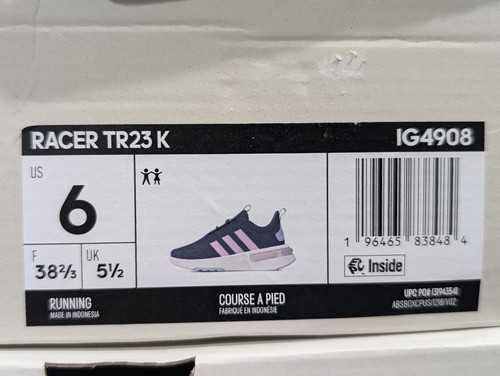adidas Racer TR23 K Diffused Blue/Pink Girl's Running Shoes - Size 6 NWB IG4908 - Picture 10 of 10