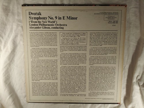 Dvořák, London Philharmonic, Alexander Gibson, Symphony No. 9 E Minor, VINYL EX - Picture 4 of 5