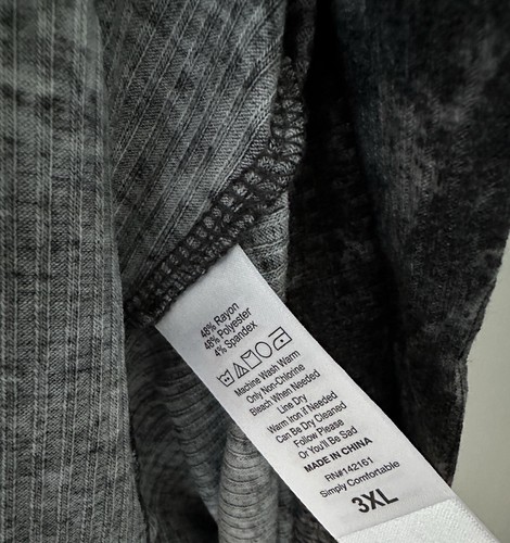 NEW RELEASE Lularoe Mia Sweetheart Long Sleeve Top Shirt Size 3XL Gray Tie Dye - Picture 2 of 5