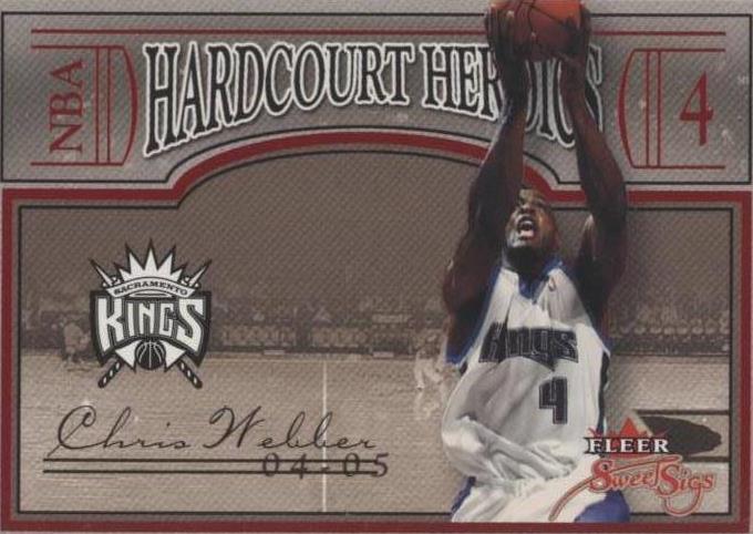 2004-05 Fleer Sweet Sigs - Chris Webber #9 HH