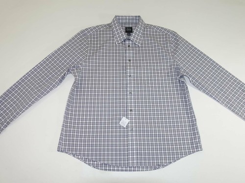 Jos. A. Bank Herren Bügelfreies Slim Fit Oberhemd XXL Neu mit Etikett Hellgrau Lila Kariert - Bild 2 von 8