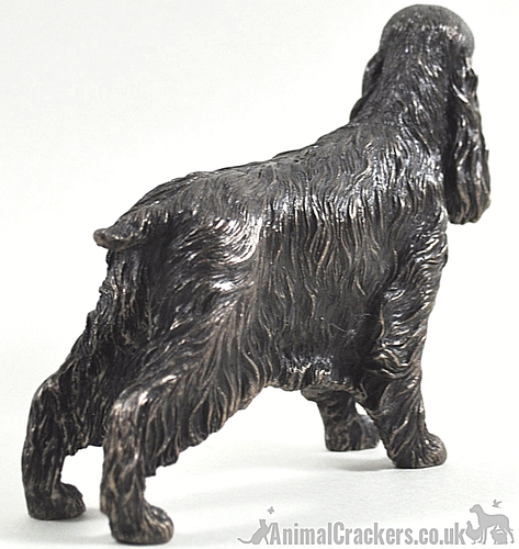 Cold Cast Bronze Cocker Spaniel lover gift sculpture ornament figure decoration - Picture 4 of 4