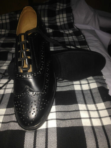 Ghillie Brogues schottische Kiltschuhe Ghillie Brogues Leder UK Größen 7-12 - Bild 18 von 33