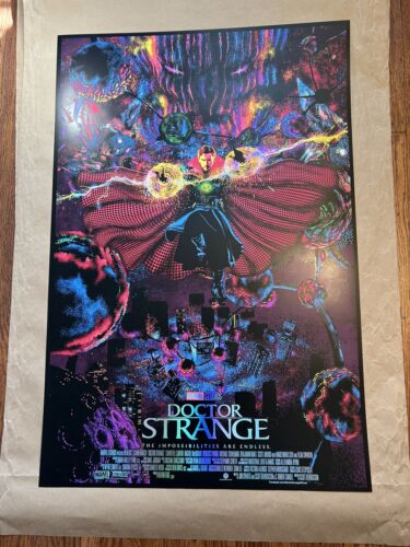 Raid71 Chris Thornley Dr. Strange Poster Foil Edition Marvel Print