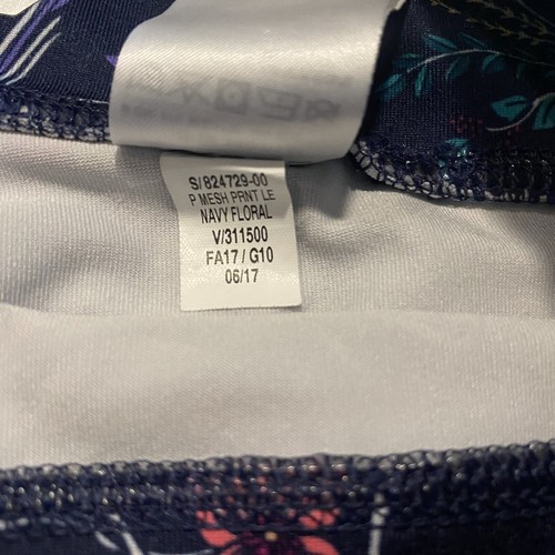 Old Navy Active youth size L (10-12)  navy floral leggings - Picture 6 of 7