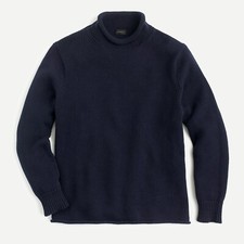 J.Crew Unisex 1988 Cotton Rollneck  Sweater  S  Navy