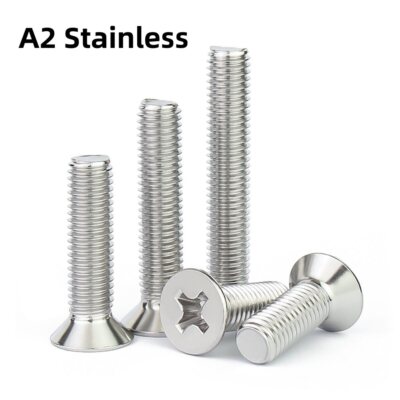 Phillips Machine Screws Countersunk Flat Head Bolts M10 Din 965 A2 Stainless