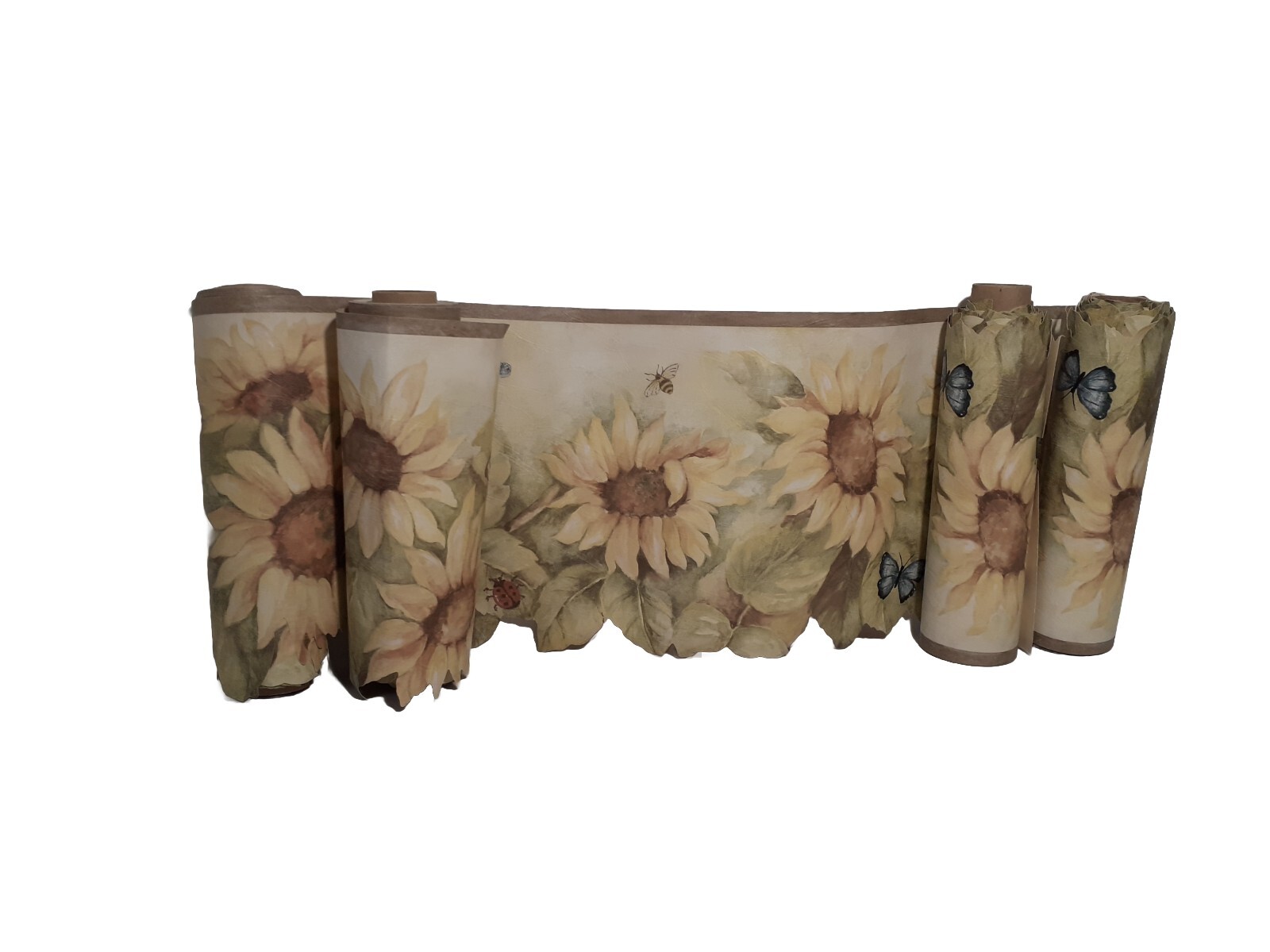 4 Rolls Norwall Sunflower Butterfly Wallpaper Border Edging, eBay