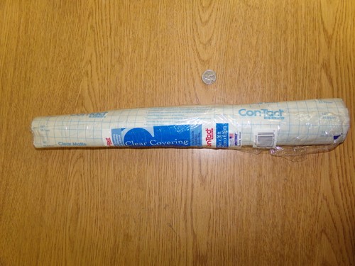 NEW Con-Tact 20F-C9A12-01 Clear Covering Contact paper 18" x 20 *FREE SHIPPING*