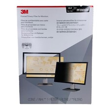 3M Framed Desktop Monitor Privacy Filter for 20" Widescreen LCD, PF200W9F