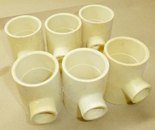 Lot of 6 PVC Straight extension Fitting 1-1/4" x 1-1/4" Slip x Slip