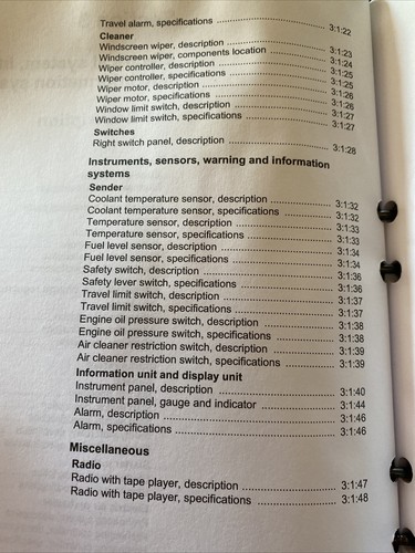 Volvo EC55B BAGGER SERVICE WERKSTATT REPARATURHANDBUCH BUCH - Bild 11 von 24
