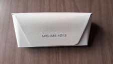 MICHAEL KORS Beige Ivory Sunglass Glasses Hard Case NEW