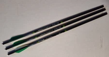 Bone Collector Crossbow Bolts 20" Length and 325 GR 3 Count Green & White Vanes