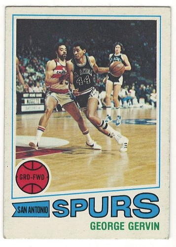 Tarjeta de baloncesto 1977-78 Topps # 73 George Gervin - Spurs - ¡Bonita y sin pliegues! - Imagen 1 de 2