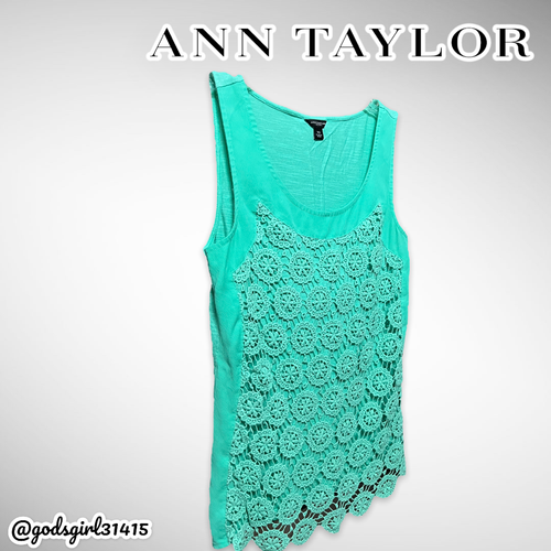 Ann Taylor Sleeveless Lace Top XS - Foto 4 di 8