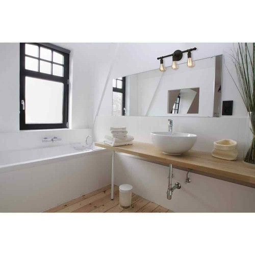 Eglo Rivertown 22 in 3-Light Rustic Bronze Vanity Light - Picture 8 of 9