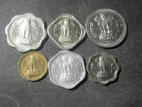 5156 - INDIA - SIX COINS