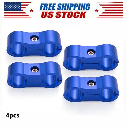 4PCS Hose Separator Clamp Bracket Adapter 6AN 8AN 10AN 12AN for Oil Fuel Line - Picture 18 of 23