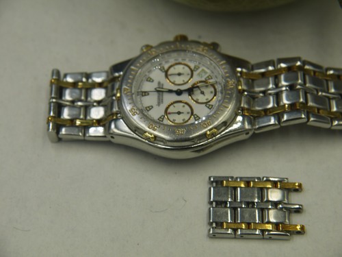 Jaeger LeCoultre Chronograph KRYOS - Stainless Steel & 18K Gold deployant Buckle - Picture 5 of 16