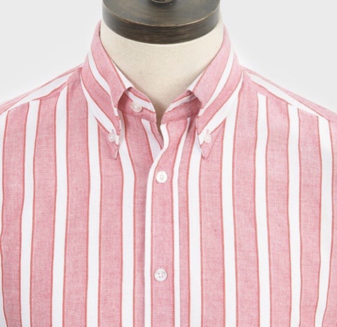 ART Gallery Clothing-Camicia a Maniche Lunghe Aderente-Red Aderente-Red Aderente-Red Stripe XXXL Mod Anni Sessanta 063b5c ART Gallery Clothing-Camicia a Maniche Lunghe Aderente-Red Aderente-Red Aderente-Red Stripe XXXL Mod Anni Sessanta 063b5c