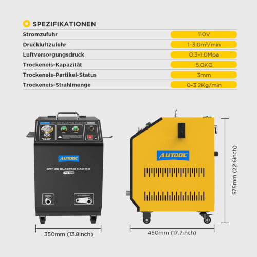 Trockeneis Strahlanlage Trockeneisstrahlgerät Trockeneisstrahlen Reinigungsgerät - Bild 10 von 24
