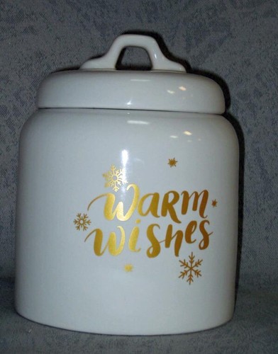 Winter Weihnachten Keksdose Loblolly Pines Warme Wünsche mit Deckel Gold Neu in Box - Bild 5 von 8