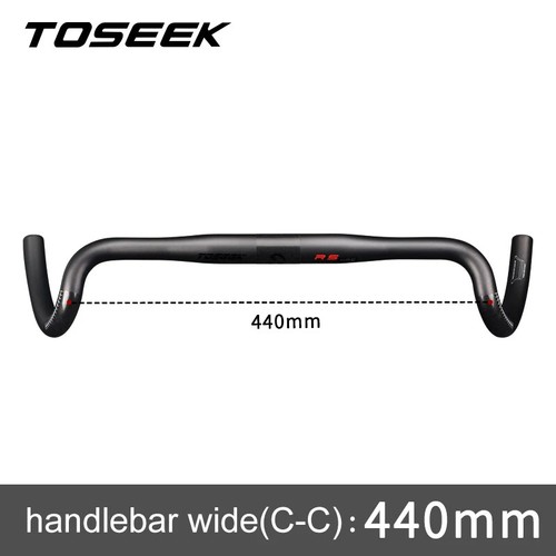 31,8*400-440 mm Carbon Cyclocross Straße Kies Fahrrad Lenker Exotropismus Drop Bar - Bild 9 von 23