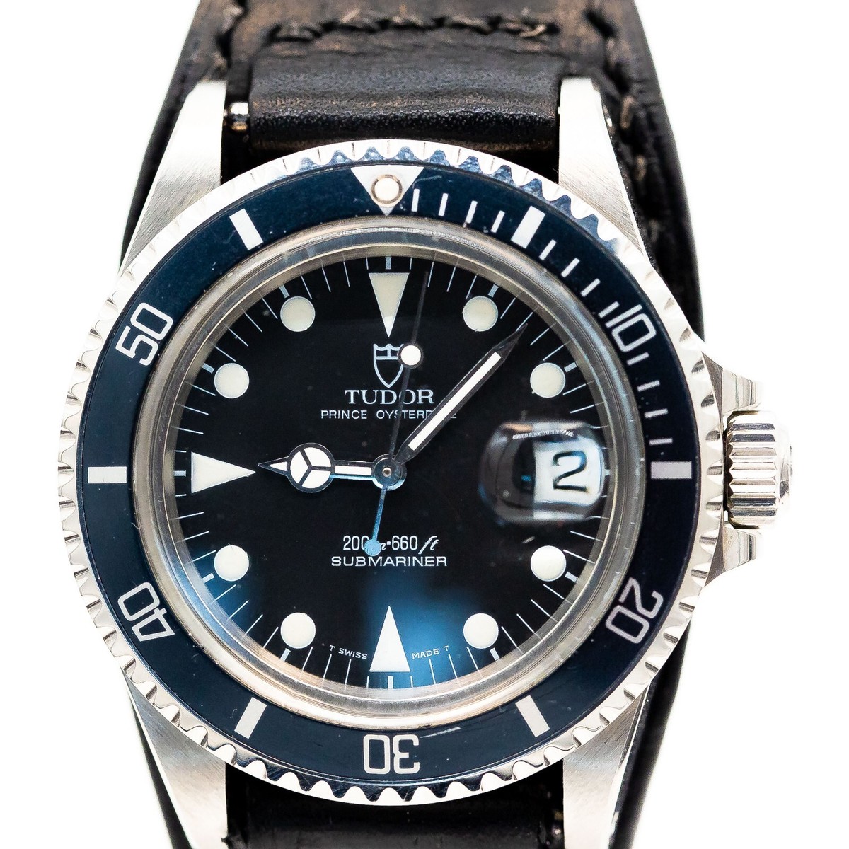 TUDOR サブマリーナ Ref.79090 Tudor Submarine Ref. 79090 Stainless Steel Leather Strap