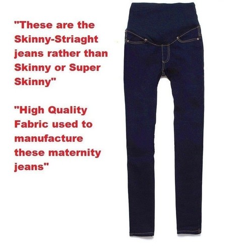 rechte Zwangerschaps broek zwart Skinny jeans been Denim zwangerschap hoog blauw te fqqFBO