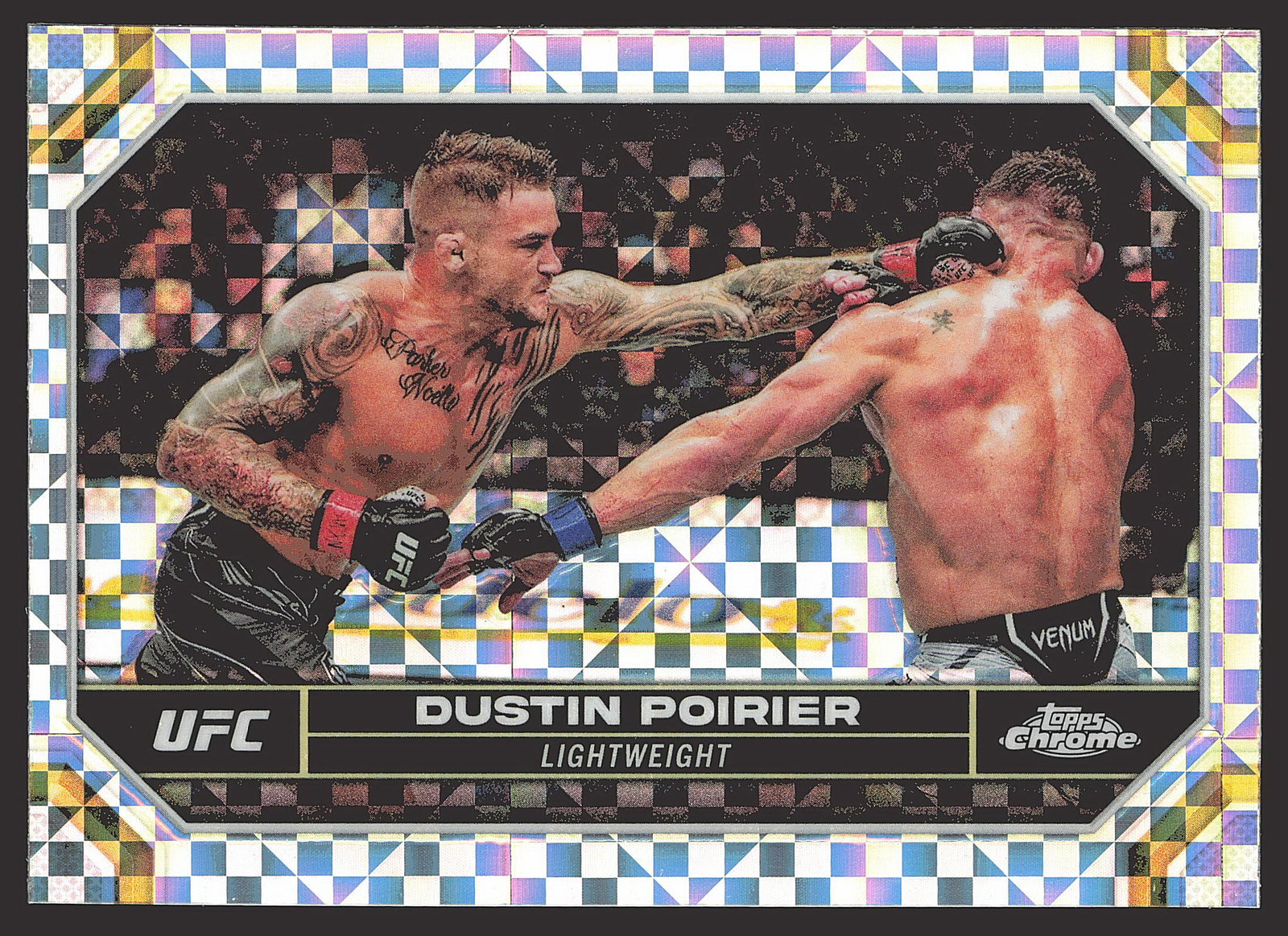 2024 Topps Chrome UFC #64 Dustin Poirier X-Fractor
