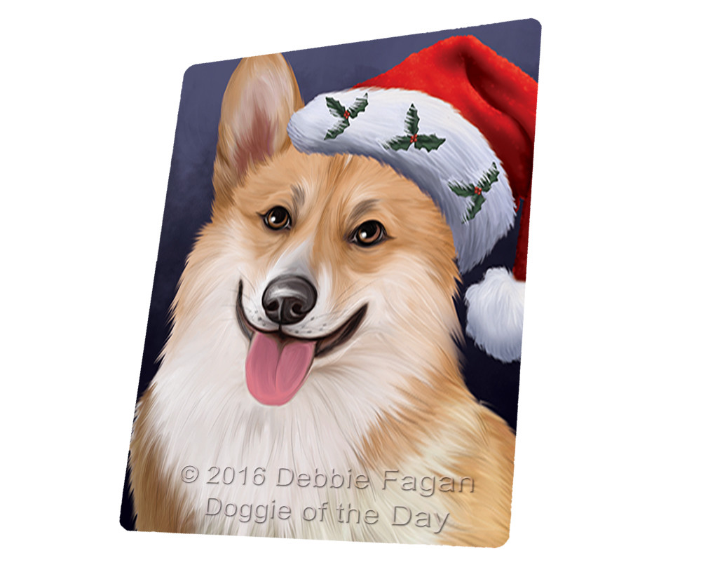 Christmas Corgis Dog Holiday Santa Hat Woven Throw Sherpa Blanket T434 Christmas Corgis Dog Holiday Santa Hat Woven Throw Sherpa Blanket T434