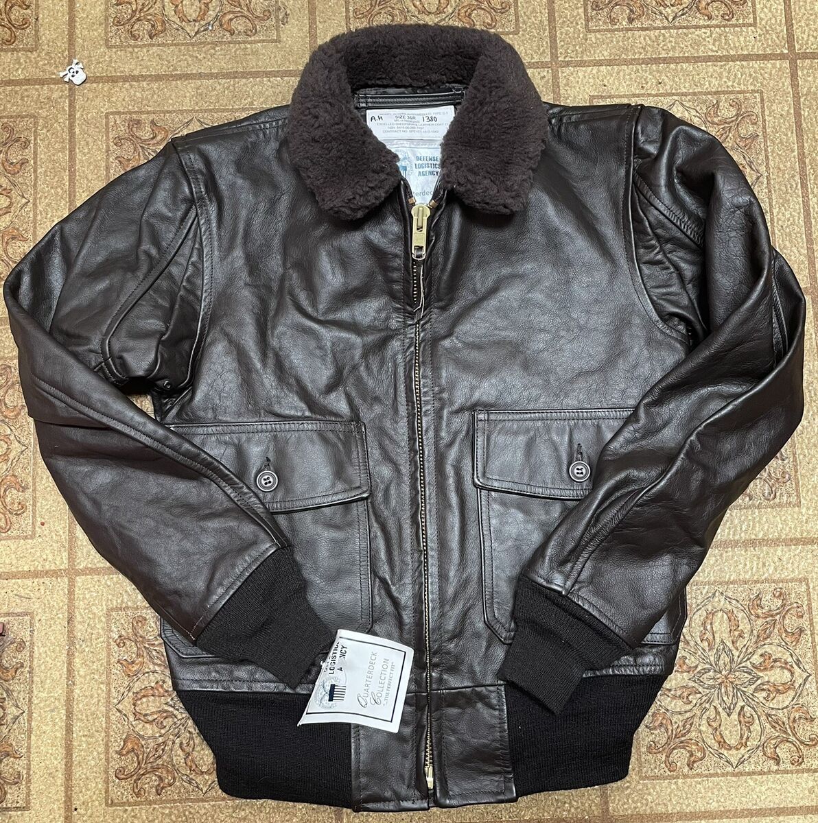 G-1 Brand New Excelled DSCP DLA Leather Flight Jacket USMC